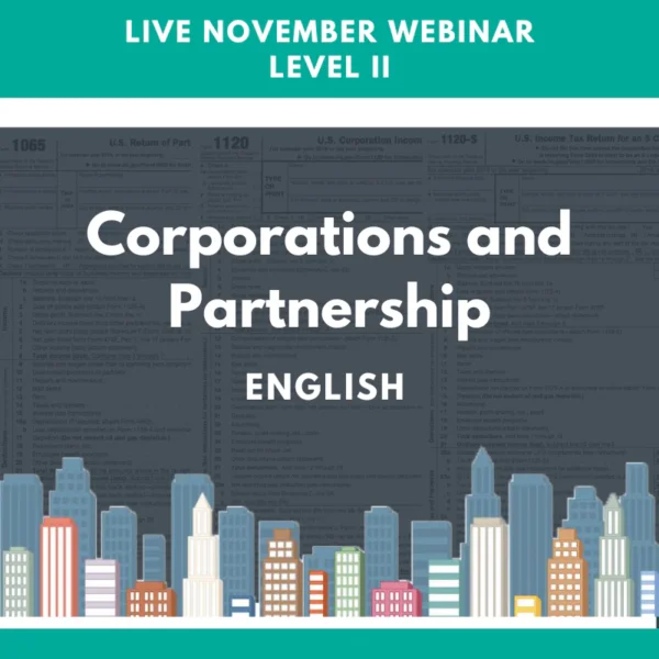 Level II: Live September Corporations and Partnership Webinar